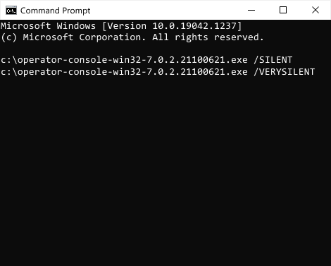 特別なコマンドラインキーを使用してエージェントアプリをサイレントインストールする サイレント デスクトップ アプリのインストール